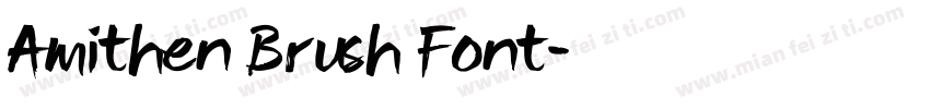 Amithen Brush Font字体转换